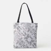 Chic Gray Pattern Monogrammed Tote Bag (Achterkant)