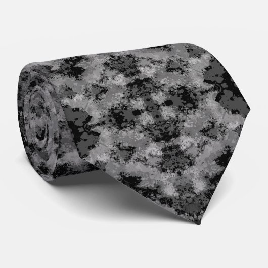 Chic Gray Pattern Stropdas (Opgerold)