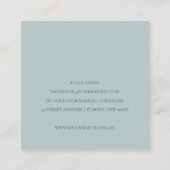 CHIC GRAY PEACH BLUSH PINK SEWWINE MACHINE TAILOR VIERKANTE VISITEKAARTJE (Achterkant)