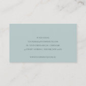 CHIC GRAY PEACH BLUSH PINK SEWWINE MACHINE TAILOR VISITEKAARTJE (Achterkant)