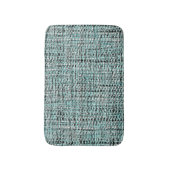 Chic Gray Seafoam Blue Green Boucle Woven Pattern Badmat (Voorkant Verticaal)