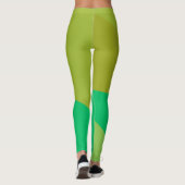 Chic Green Angles Leggings (Achterkant)