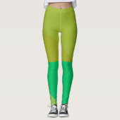 Chic Green Angles Leggings (Voorkant)