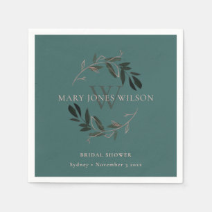 CHIC GREEN BLUSH PINK FOLIAGE WREATH VRIJGEZELLENF SERVET