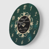 Chic Green Diamonds 50th Wedding Jubileum Grote Klok (Hoek)