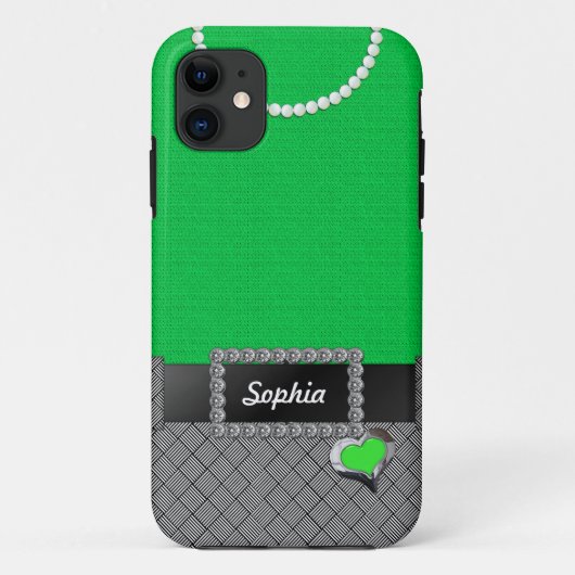 Chic Green Dress iPhone 5/5s Hoesje (Achterkant)