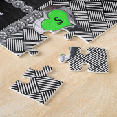 Chic Green Dress Jigzaag Puzzle Legpuzzel (Zijkant)