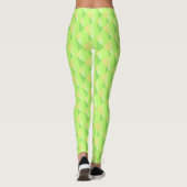 Chic Green Fade Abstract Leggings (Achterkant)