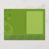 Chic Green Irish Wedding Save the Date Aankondigingskaart (Achterkant)