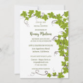 Chic Green Ivy Bridal Shower Kaart (Voorkant)