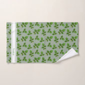 Chic Green Leaves op Laurel Green Bad Handdoek (Handdoek)