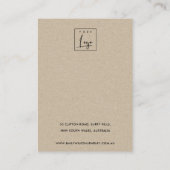  CHIC GREEN MOSTERA FAUNA KETTING EARRING DISPLAY VISITEKAARTJE (Achterkant)