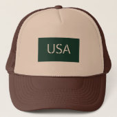 Chic Green Pet met USA borduurwerk voor een Trendy (Voorkant)