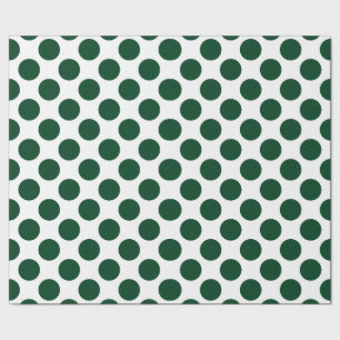 Chic Green Polka Dot Pattern Birthday Cadeaupapier