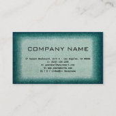 Chic Green Professioneel Ontwerp Moderne QR Code B Visitekaartje (Achterkant)