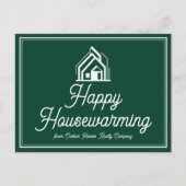 Chic Green Real Estate Company Custom Realtor Briefkaart (Voorkant)