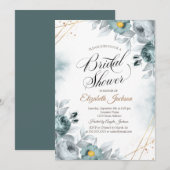 Chic Green Rozen Vrijgezellenfeest Kaart (Voorkant / Achterkant)