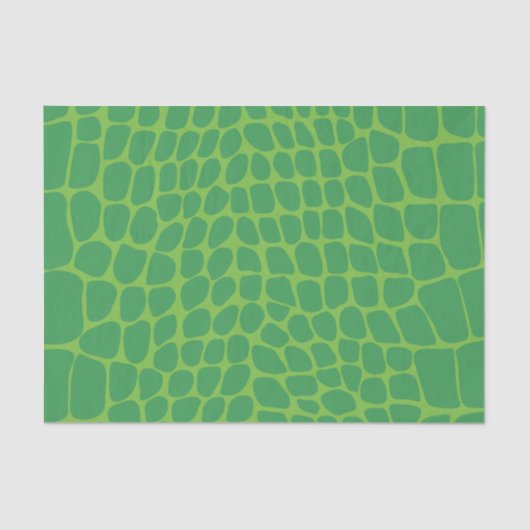 Chic Green Snakeskin Tissuepapier (Voorkant)