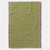 Chic Green Stripes Pattern Deken (Voorkant Verticaal)