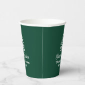 Chic Green Vastgoedbedrijf Aangepaste Makelaar Papieren Bekers (Rechts)