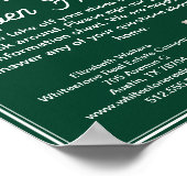 Chic Green Vastgoedbedrijf Open Huis Welkom Poster (Hoek)
