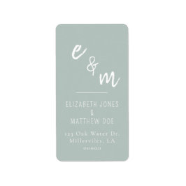 Chic Green Wedding Etiket