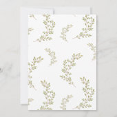 Chic Green Woodland Dieren Baby shower Kaart (Achterkant)