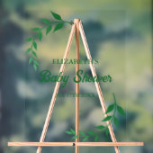 Chic Greenery Baby shower Acryl Bord (Neutraal)