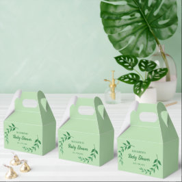 Chic Greenery Baby shower Bedankdoosjes