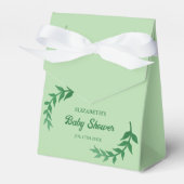 Chic Greenery Baby shower Bedankdoosjes (Voorkant Zijde)