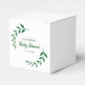 Chic Greenery Baby shower Bedankdoosjes (Voorkant Zijde)