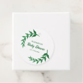 Chic Greenery Baby shower Bedankjes Labels (In situ)