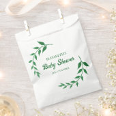 Chic Greenery Baby Shower Bedankzakje (Geknipt)