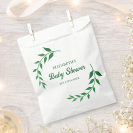 Chic Greenery Baby Shower Bedankzakje
