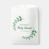 Chic Greenery Baby Shower Bedankzakje (Voorkant)