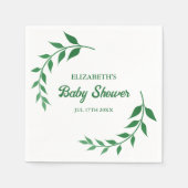 Chic Greenery Baby shower Servet (Voorkant)