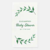 Chic Greenery Baby shower Servet (Voorkant)