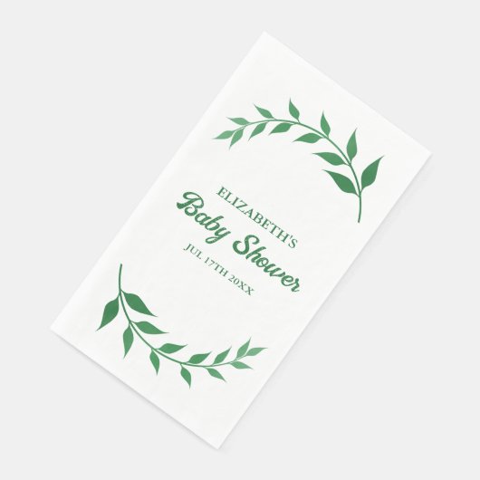 Chic Greenery Baby shower Servet (Hoek)