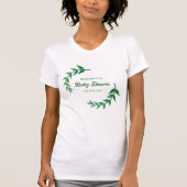 Chic Greenery Baby shower T-shirt (Voorkant)