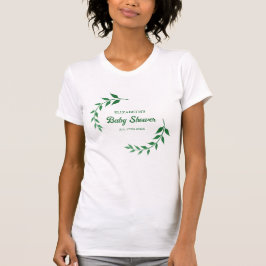 Chic Greenery Baby shower T-shirt
