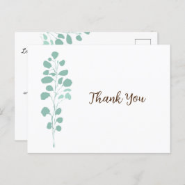 Chic Greenery Botanical Dank je Briefkaart