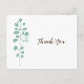 Chic Greenery Botanical Dank je Briefkaart (Voorkant)