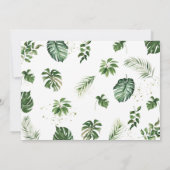 Chic Greenery Cute Oerwoud Animals Baby Sip en Zie Kaart (Achterkant)