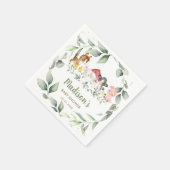 Chic Greenery Farm Animals Baby shower Verjaardag Servet (Hoek)