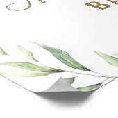 Chic Greenery Noah's Ark Baptism Welkom Poster (Hoek)