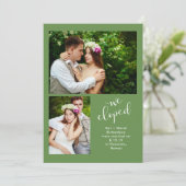 Chic Greenery | Twee foto's die we hebben gepublic Aankondiging (Staand voorkant)