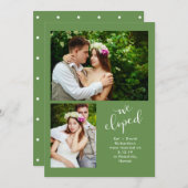 Chic Greenery | Twee foto's die we hebben gepublic Aankondiging (Voorkant / Achterkant)