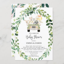 Chic Greenery Woodland Drive bij Baby shower Parad