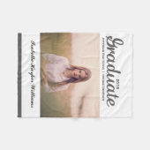 Chic Grey Afstuderen Afstuderen Klasse van 20XX Fleece Deken (Voorkant (Horizontaal))