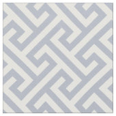 Chic grey and white greek key geometric pattern stof (Close Up)